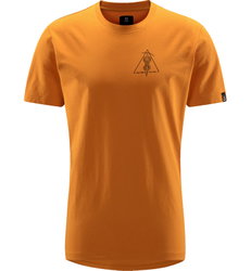 Haglöfs Outsider By Nature Print Tee – Tricou din bumbac organic cu imprimeu - Galben Desert Yellow