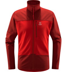 Haglöfs ROC Spitz Mid Jacket – Geacă strat intermediar tehnic - Roșu Zenith Red/Corrosion