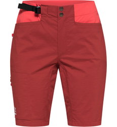 Haglöfs ROC Spitz Shorts W – Pantaloni scurți de cățărare - Roșu Corrosion/Poppy red