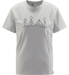 Haglöfs Camp Tee W – Tricou din bumbac organic - Gri deschis Stone Grey
