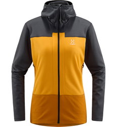 Haglöfs ROC Flash Mid Hood W – Hanorac tehnic de cățărare - Galben