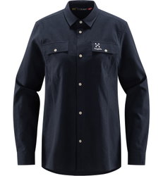 Haglöfs Curious Hemp Shirt W – Cămașă din bumbac organic și cânepă - Albastru închis Tarn Blue