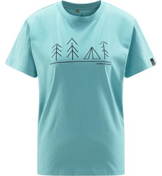 Haglöfs Camp Tee W – Tricou din bumbac organic - Albastru Frost Blue