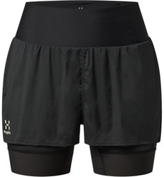 Haglöfs L.I.M Intense Trail 2-in-1 Shorts W – Pantaloni scurți 2 în 1 de alergare montană - Negru True Black