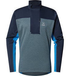 Haglöfs ROC Flash Mid Halfzip – Bluză tehnică de cățărare cu fermoar scurt - Albastru Tarn Blue/Steel Blue