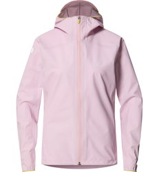Haglöfs L.I.M Tempo Trail Proof Jacket W – Geacă impermeabilă ultraușoară de alergare trail - Roz Fresh Pink
