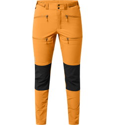 Haglöfs Rugged Slim Pant W – Pantaloni softshell outdoor - Galben/negru Desert yellow/True black