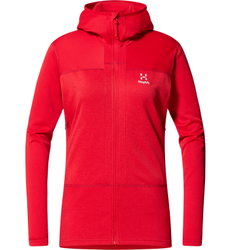 Haglöfs ROC Flash Mid Hood W – Hanorac tehnic de cățărare - Roșu Bright Red