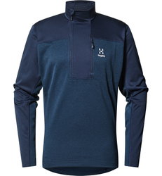 Haglöfs ROC Flash Mid Halfzip – Bluză tehnică de cățărare cu fermoar scurt - Albastru închis Tarn Blue