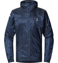 Haglöfs L.I.M Shield Hood – Geacă de vânt ultraușoară cu glugă - Albastru Tarn Blue