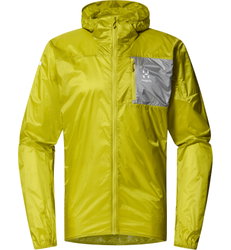 Haglöfs L.I.M Shield Hood – Geacă de vânt ultraușoară cu glugă - Verde Aurora