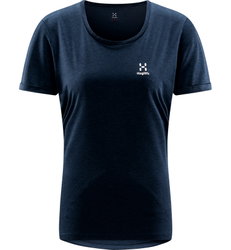 Haglöfs Ridge Hike Tee W – Tricou tehnic de drumeție - Albastru închis Tarn Blue Solid