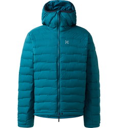 Haglöfs Spitz Down Hood – Geacă din puf elastică cu glugă - Albastru Deep Teal