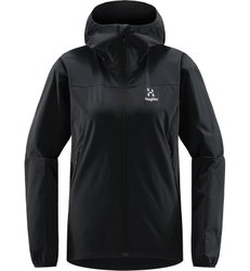 Haglöfs Move Softshell Hood W – Geacă softshell cu glugă - Negru True Black