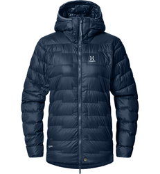 Haglöfs ROC Flash Down Hood W – Geacă tehnică din puf cu glugă - Albastru închis Tarn Blue
