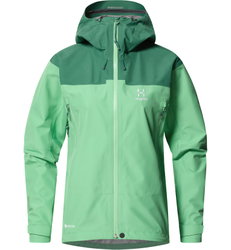 Haglöfs ROC Flash GTX Jacket W – Geacă GORE-TEX pentru munte - Verde Mint Stone/Dk Jelly Green