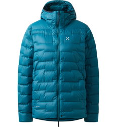 Haglöfs ROC Flash Down Hood W – Geacă tehnică din puf cu glugă - Albastru Deep Teal