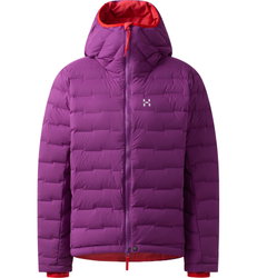 Haglöfs Spitz Down Hood W – Geacă din puf elastică cu glugă - Mov Grape Purple
