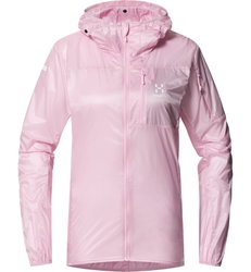 Haglöfs L.I.M Shield Hood W – Geacă de vânt ultraușoară cu glugă - Roz Fresh Pink