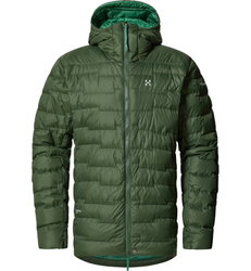 Haglöfs ROC Flash Down Hood – Geacă tehnică din puf cu glugă - Verde Seaweed Green