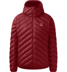 Haglöfs Särna Mimic Hood W – Geacă izolată Mimic cu glugă - Roșu Carmine Red