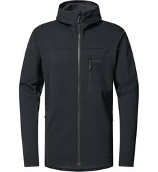Haglöfs Rosson Mid Hood – Hanorac strat intermediar - Negru True Black