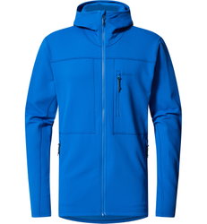 Haglöfs Rosson Mid Hood – Hanorac strat intermediar - Albastru Electric Blue