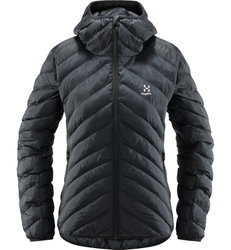 Haglöfs Särna Mimic Hood W – Geacă izolată Mimic cu glugă - Negru True Black