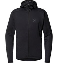 Haglöfs L.I.M Mid Multi Hood – Hanorac strat intermediar - Negru True Black