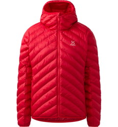 Haglöfs Särna Mimic Hood W – Geacă izolată Mimic cu glugă - Roșu Bright Red