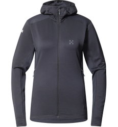 Haglöfs L.I.M Mid Multi Hood W – Hanorac strat intermediar - Negru True Black
