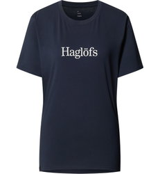 Haglöfs Outsiders Tee W – Tricou din bumbac - Albastru închis Tarn Blue