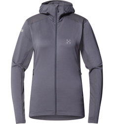 Haglöfs L.I.M Mid Multi Hood W – Hanorac strat intermediar - Gri închis Magnetite