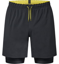 Haglöfs L.I.M Tempo Trail 2-in-1 Shorts – Pantaloni scurți 2 în 1 de alergare trail - Negru True Black