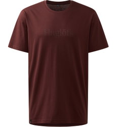 Haglöfs Outsiders Tee – Tricou din bumbac - Maro Maroon Trail