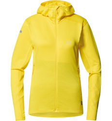 Haglöfs L.I.M Mid Multi Hood W – Hanorac strat intermediar - Galben Tech Yellow