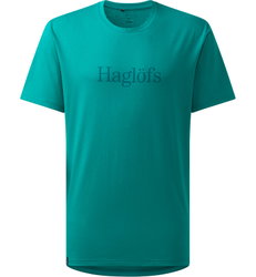 Haglöfs Outsiders Tee – Tricou din bumbac - Albastru Wild Teal