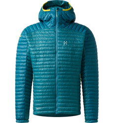 Haglöfs L.I.M Mimic II Hood – Geacă izolată ultraușoară Mimic cu glugă - Albastru Mountain Teal/Deep Teal