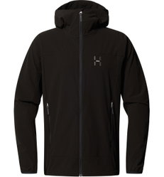 Haglöfs Rosson Softshell Hood – Geacă softshell cu glugă - Negru True Black