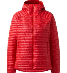 Haglöfs L.I.M Mimic II Hood W – Geacă izolată ultraușoară Mimic cu glugă - Roșu Tech Red