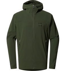 Haglöfs Rosson Softshell Hood – Geacă softshell cu glugă - Verde Seaweed Green