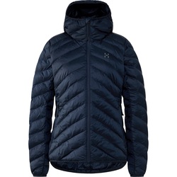 Haglöfs Särna Mimic II Hood W – Geacă izolată Mimic Gold cu glugă - Albastru închis Tarn Blue
