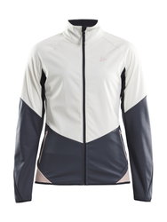 Craft Glide Jacket W – Geacă softshell de schi fond - Alb cu gri