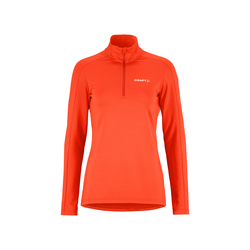 Craft Core Gain Midlayer W – Bluză strat intermediar cu fermoar scurt - Roșu