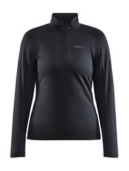Craft Core Gain Midlayer W – Bluză strat intermediar cu fermoar scurt - Negru