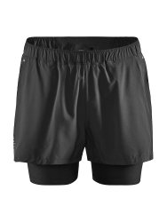 Craft ADV Essence 2-IN-1 Stretch Shorts – Pantaloni scurți de antrenament 2 în 1 - Negru