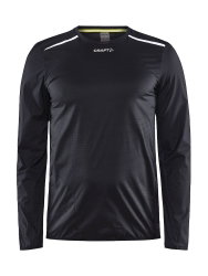 Craft PRO Hypervent LS Wind Top – Bluză de alergare ultraușoară anti-vânt - Negru