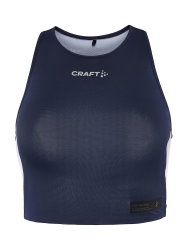 Craft PRO Hypervent Cropped Top W – Top scurt de alergare - Albastru închis