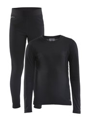 Craft Core Warm Baselayer Set Junior – Set strat de bază cald pentru copii - Negru