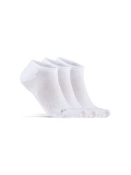 Craft Active Footies 3-pack – Șosete scurte de antrenament, 3 perechi - Alb
